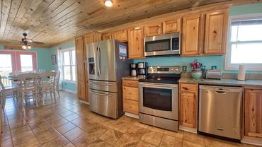 Kitchen with Modern Stainless Steel kitchen with granite tops