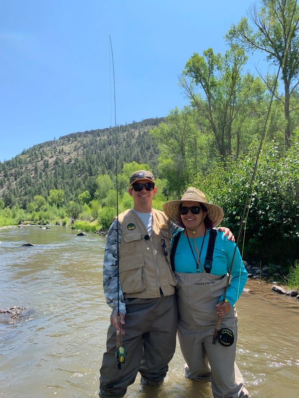 Happy couple on the River