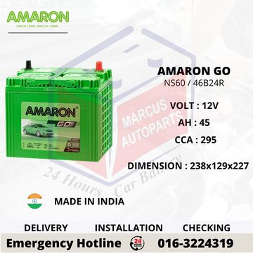 AMARON GO NS60 / 46B24R CAR BATTERY