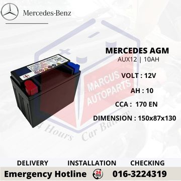 MERCEDES BENZ AGM AUX12 | 10AH AUXILIARY BATTERY