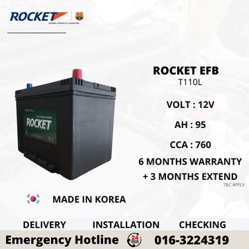 ROCKET EFB T110 CAR BATTERY