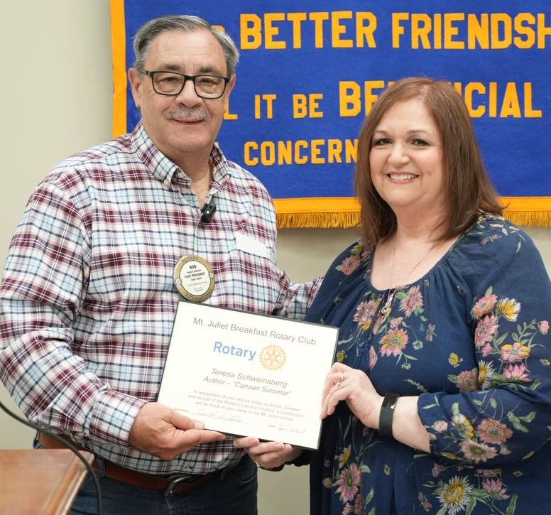 Speaking at Mr. Juliet Rotary Club Breakfast