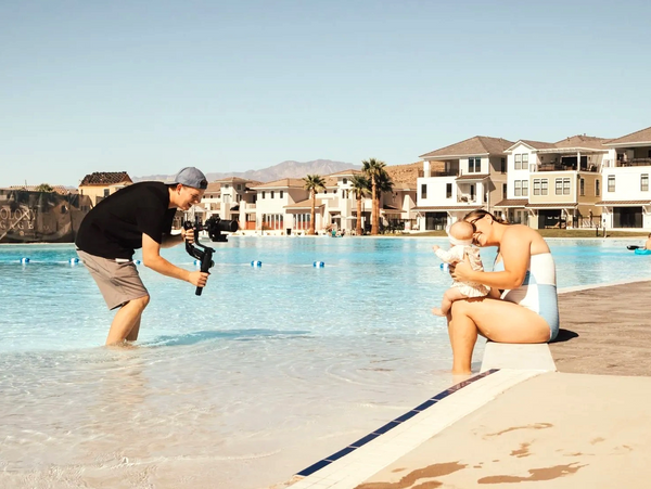 Content Creator: Judd Milne filming at Desert Color 