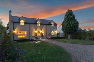 Property photography
Twilight image of front elevation