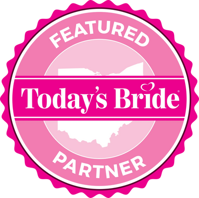 Pink badge for Today's Bride featured partner.