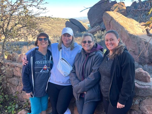 Participants from our Mini Red Rocks Retreat, old & new friends during the hike!