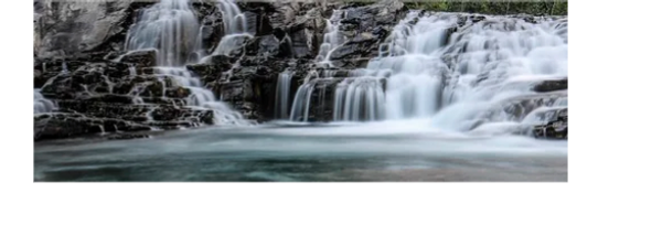 waterfall painting by Raspberry Woods Art Studio