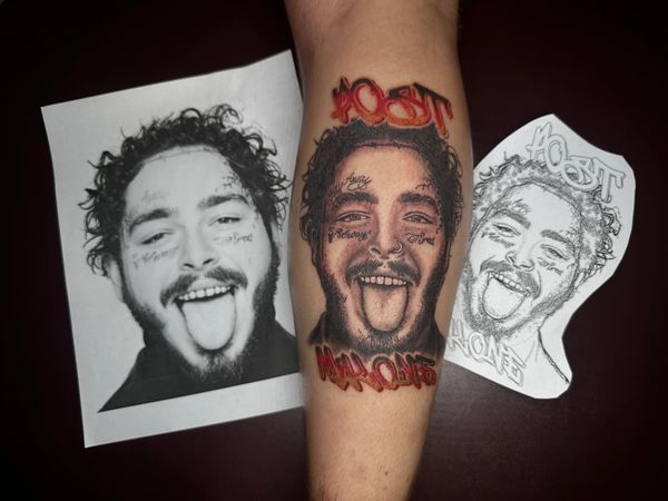 Photo Realism Post Malone Portrait
Tattoo