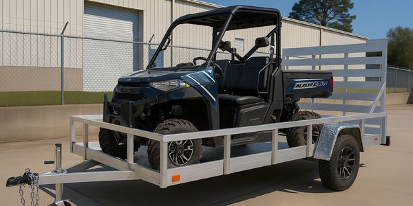 Motorcycle Trailer Side by Side Trailer, Aluminum Trailer, $ wheeler Trailer UTV ATV Golf Cart Trail