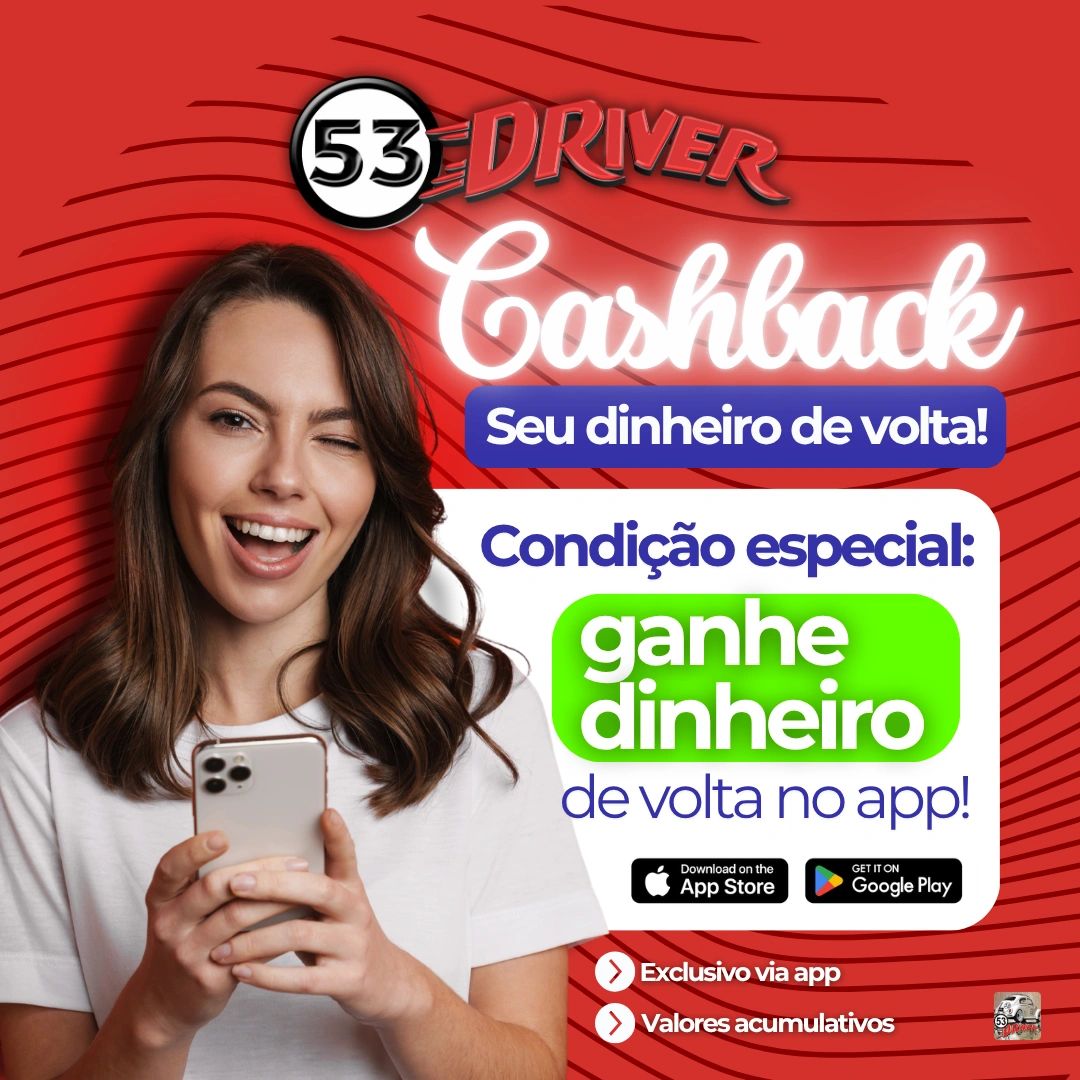 Cashback no aplicativo 53 Driver