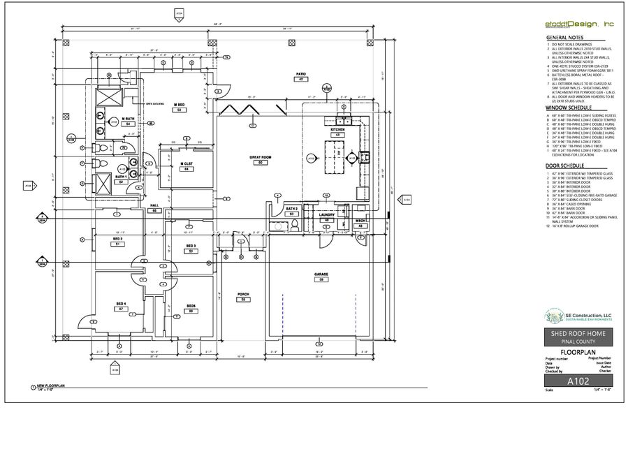 Shed Roof Design Floor Plan A 