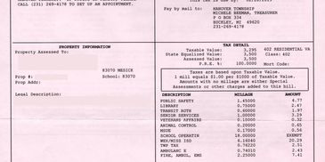 Image of a tax notice.