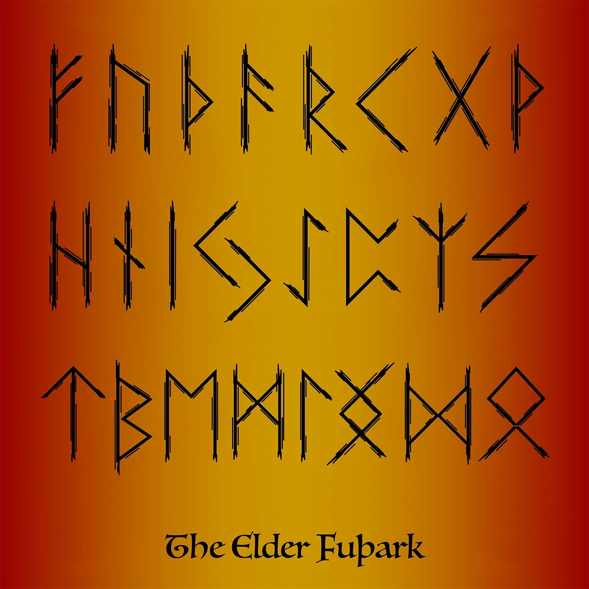 Runes: Summary of all three Ættir (Families) of the Elder Futhark