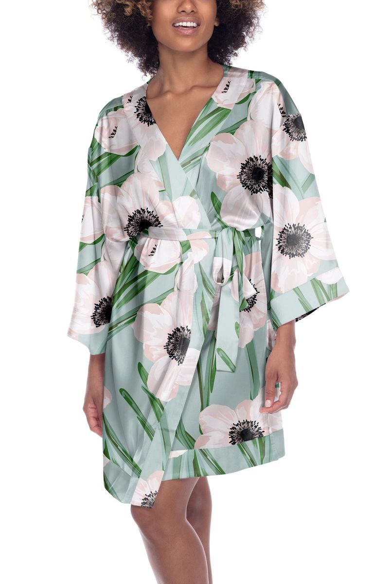 Chilled Floral Kimono Robe 35906 (Final Sale)
