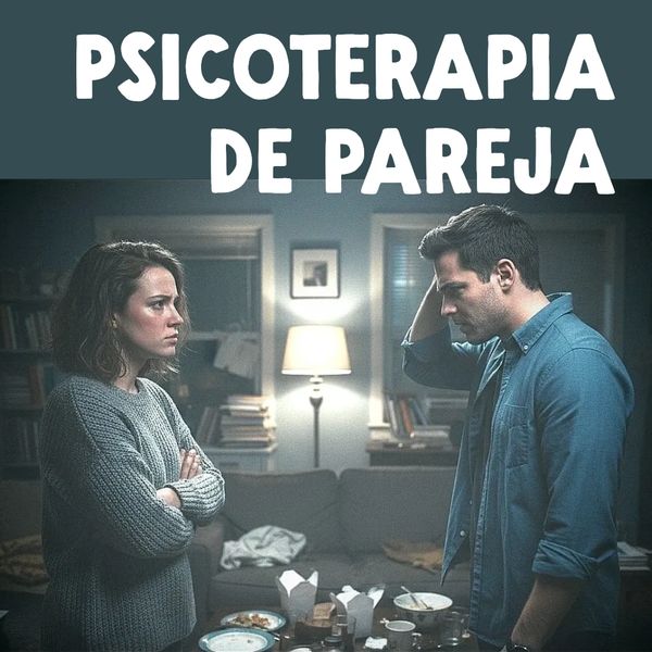 Pareja en conflicto durante terapia de pareja.