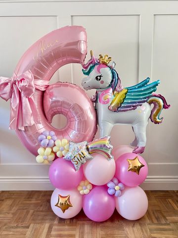unicorn personalised balloon Uckfield heathfield Crowborough kids party balloons