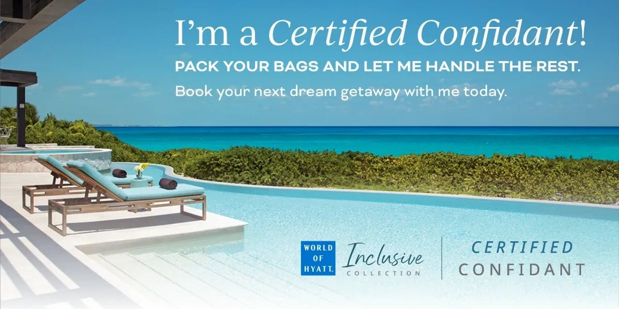 Luxury poolside view at a tropical getaway with chaise lounges and ocean horizon.