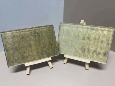 laminate Decorative fabric for glass lamination, metallic mesh and fabric laminated glass