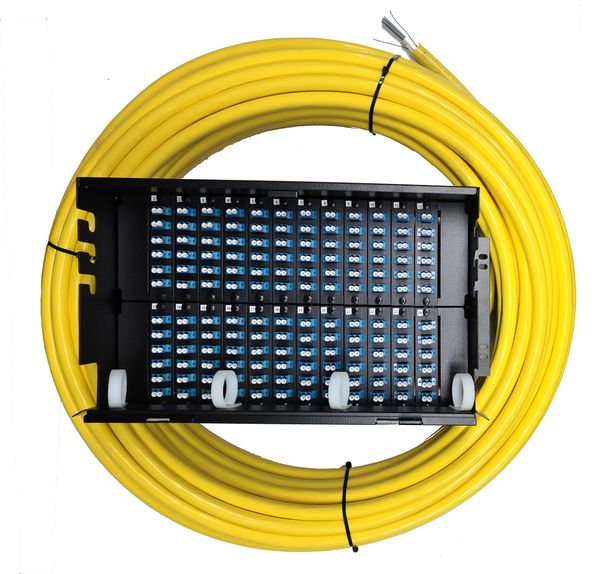 288F LC/UPC fiber optic cable rack mount with tail