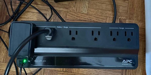 Second Photo of  APC UPS Battery Backup and Surge Protector, 600VA/300 Watts Backup Battery Power Su