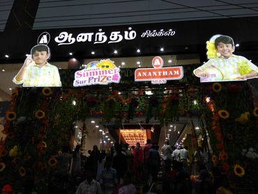 Anantham silks Thanjavur Kumbakonam Ramanathapuram _silks_textile_showroom_nameboard_led sign