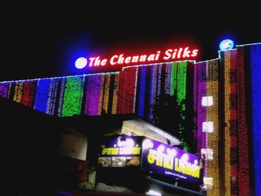 Building top pixel led sign Nameboard work by BAGAVATH SIGNS KUMBAKONAM tuticorin_thechennaisilks