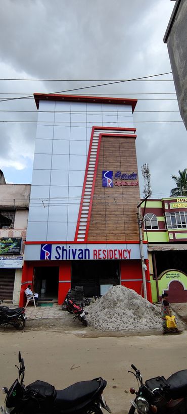 Building Elevation ACP_led Nameboard work by KUMBAKONAM BAGAVATH SIGNS