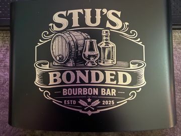 Logo for Stu's Bonded Bourbon Bar.
