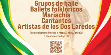 Anuncio de eventos culturales con QR para registro.