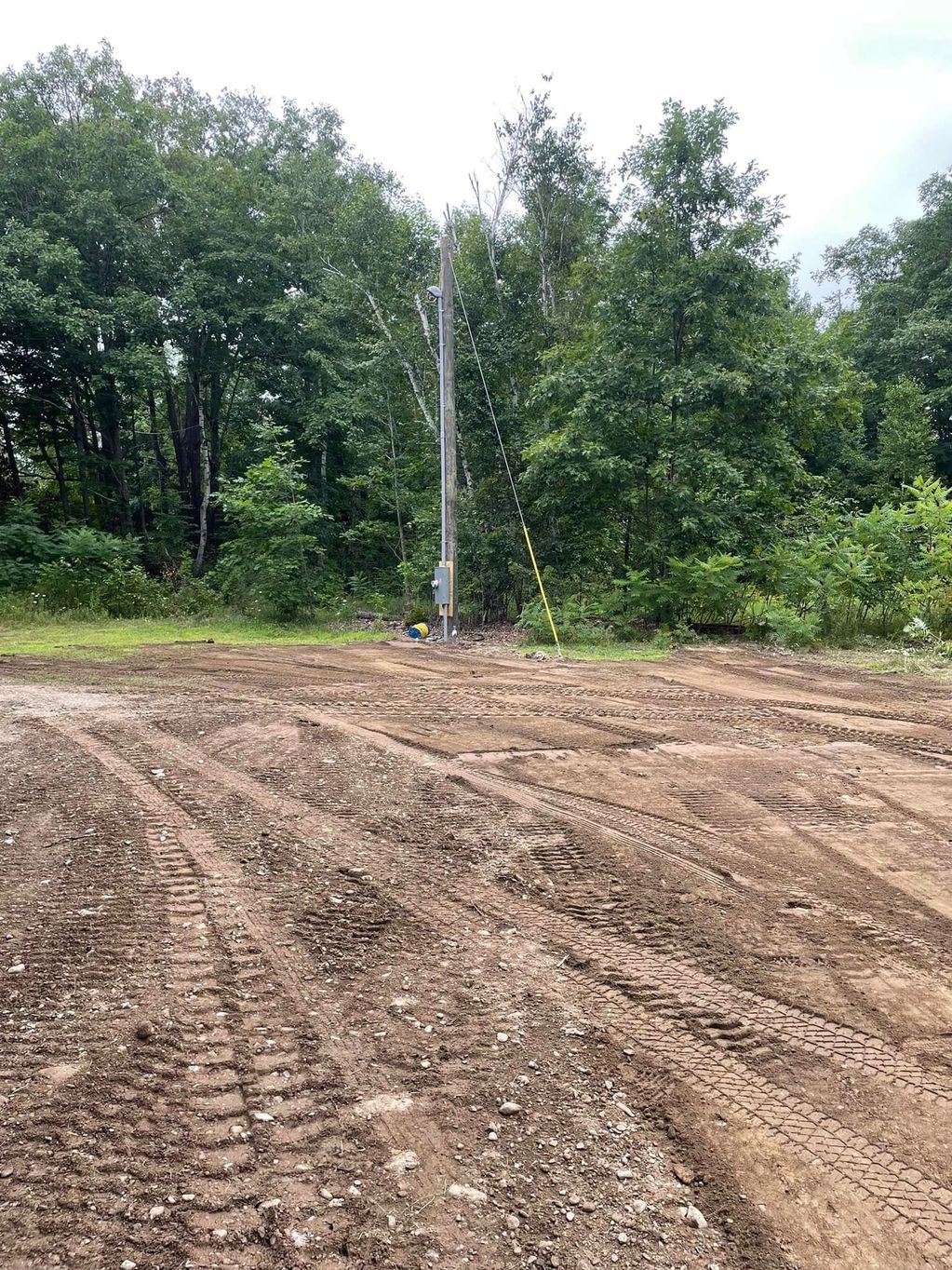 grading after underground utility