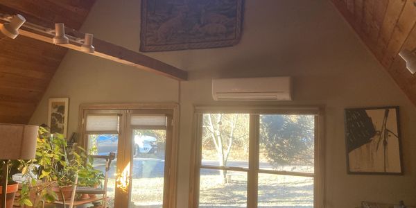wall mounted heat pump installed in Ithaca NY