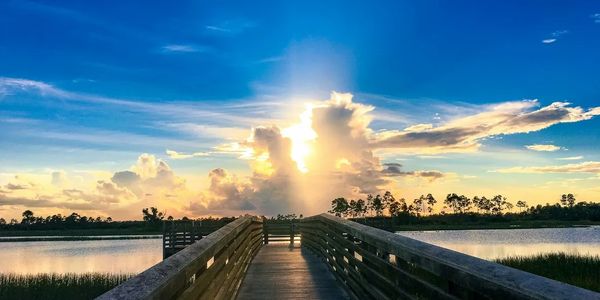Dock at sunset