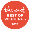 The Knot Best of Weddings 2023 badge.