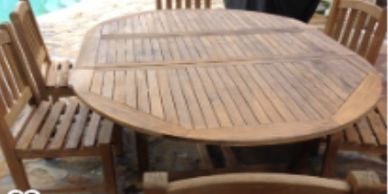 wood lawn furniture refinishing