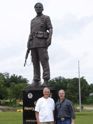 (10’ bronze figure),

Commissioned by Ross Perot
Located at The Airborne and Special Operation Museu