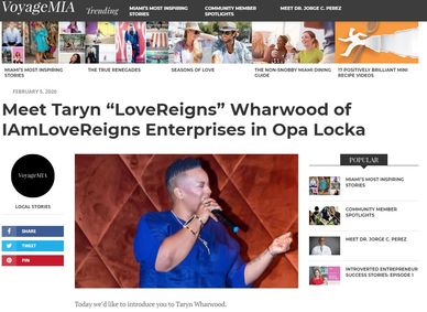 Meet Taryn “LoveReigns” Wharwood of IAmLoveReigns Enterprises in Opa Locka