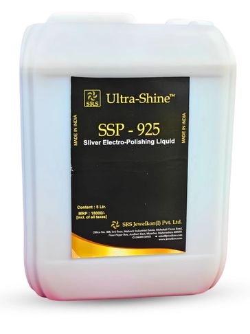 Container of Ultra-Shine SSP-925 Silver Electro-Polishing Liquid.