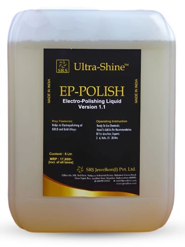 Container of Ultra-Shine EP-Polish electro-polishing liquid.