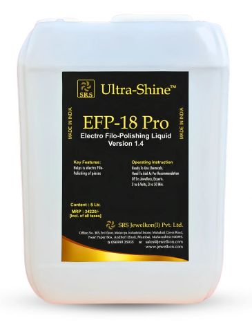 Container of Ultra-Shine EFP-18 Pro polishing liquid.