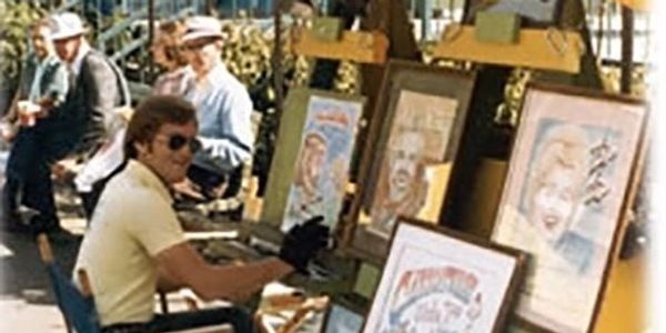 Me doing caricatures and portraits at the 1982 World's Fair in Knoxville, Tennessee.