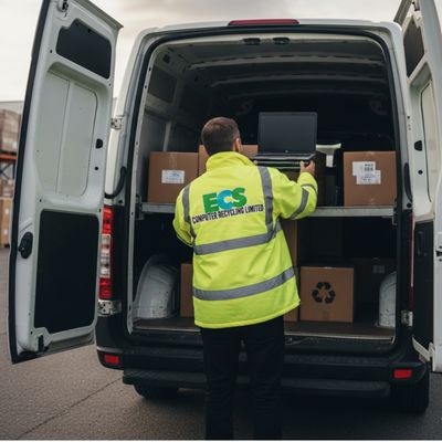 Free IT Collections in action loading a van for free