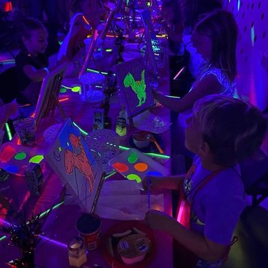 GLOW IN THE DARK PAINT PARTY