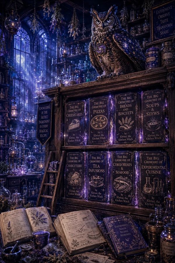 Keeper of the Laboratory Archives, Watcher of the Midnight Kettle, Guardian of Forgotten Recipes.