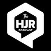 Logo of The HJR Podcast with bold text inside a speech bubble.