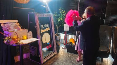 Magic mirror photo booth in the Grand Warrington