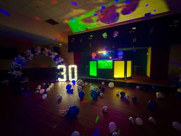 Led number 30 with DJ setup 