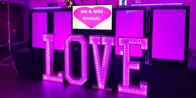 PINK LARGE love letters