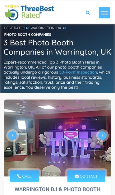 Best photo booth cheshire Northwest 