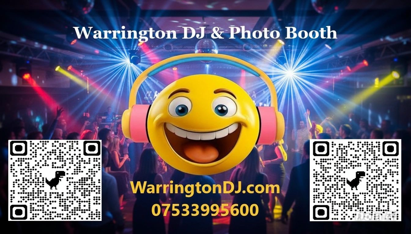 logo warrington dj card