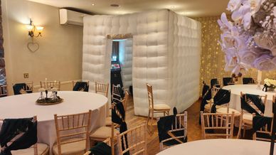 giant inflatable photo booth for a wedding in Beeston Manor Preston Lancashire
